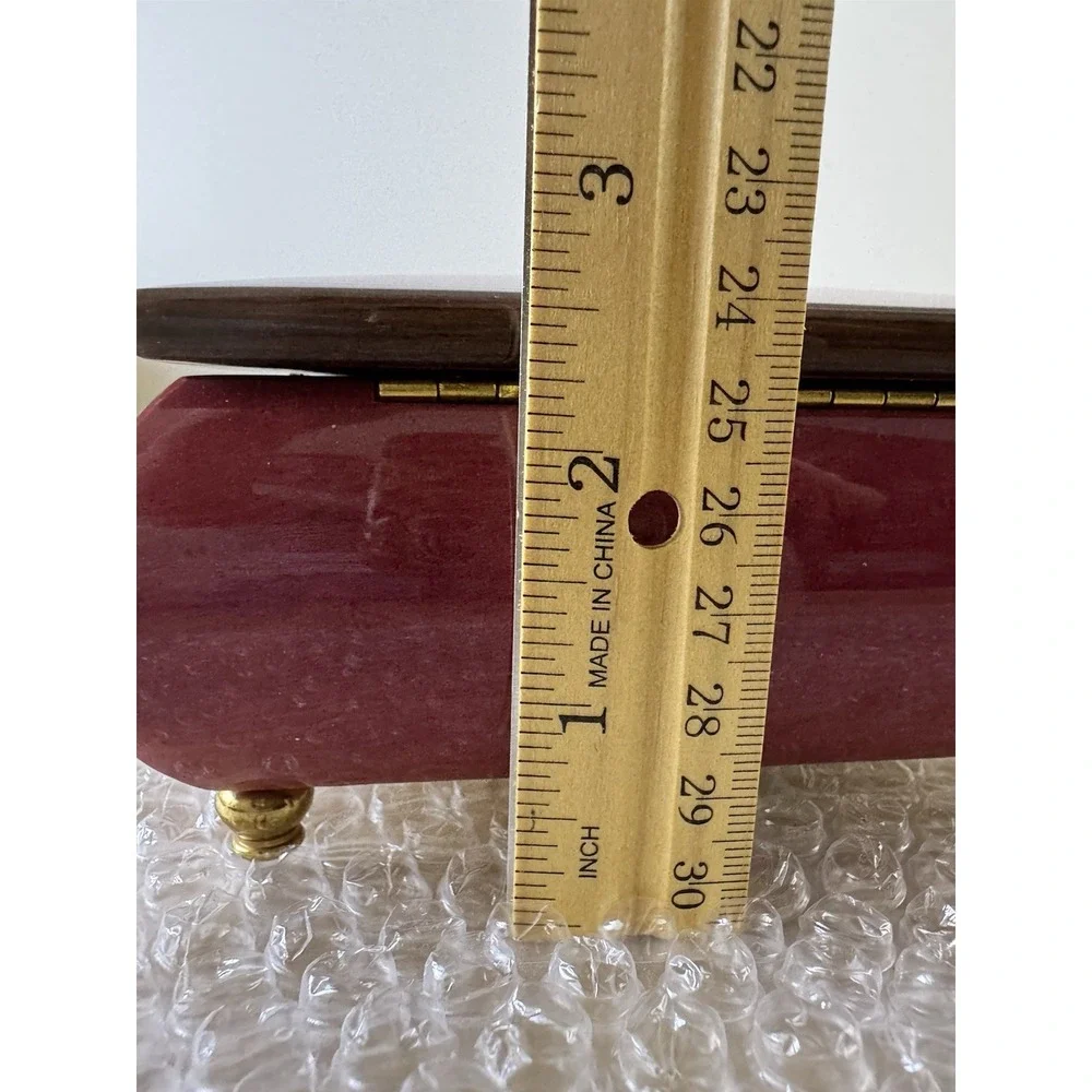 San Francisco Music Box Company Wooden Velvet-Lined Carousel Horse Music Box